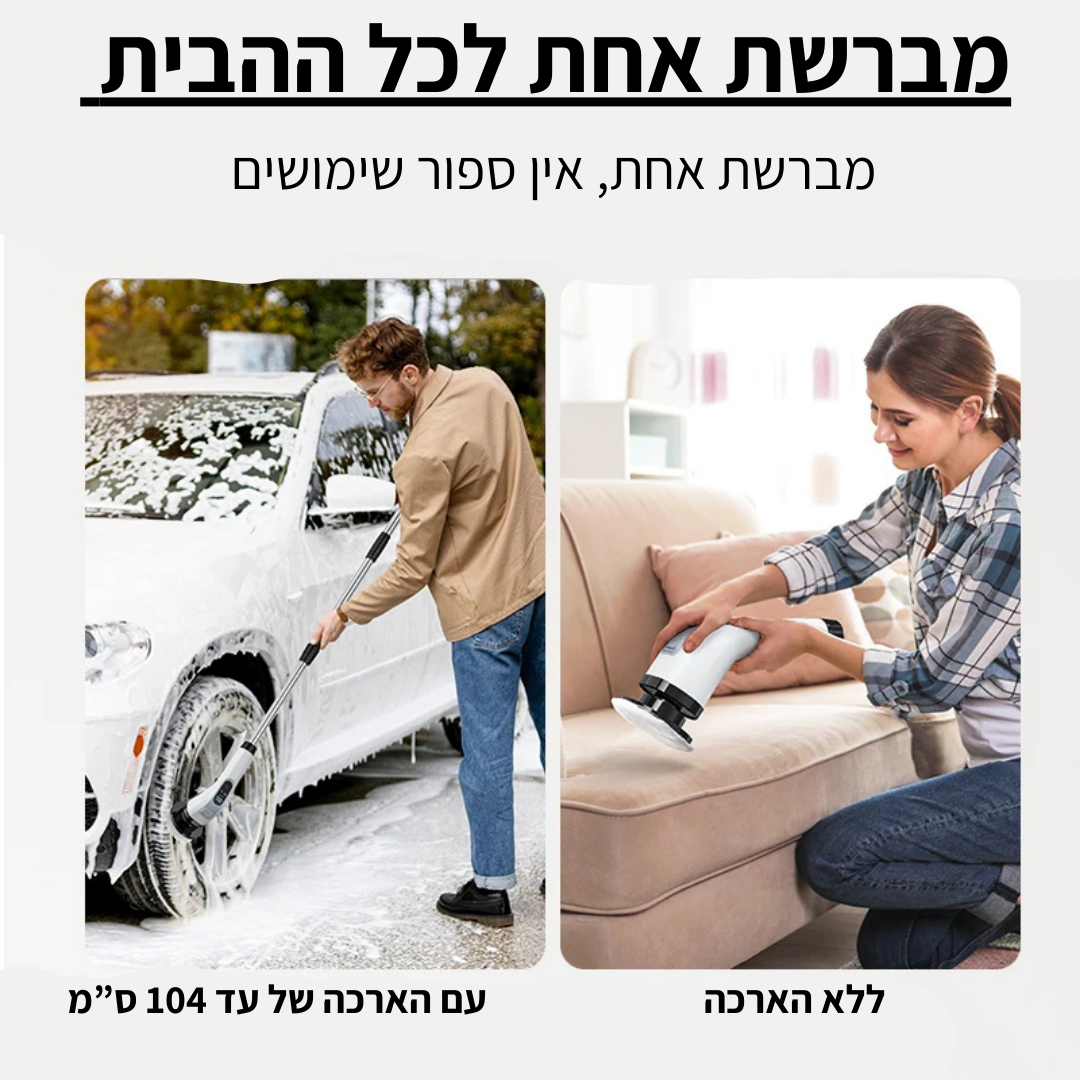 מברשת ניקוי חשמלית נטענת - delizioso