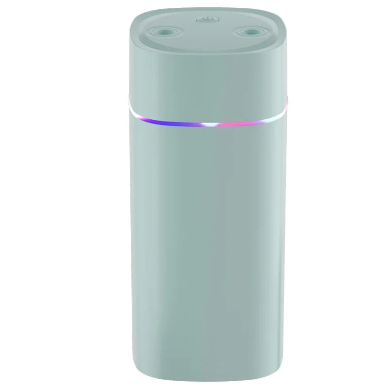 Dual-Nozzle USB Humidifier | 800ml/H Super Mist & Ultra Quiet | Car/Home Moisturizing Device - delizioso