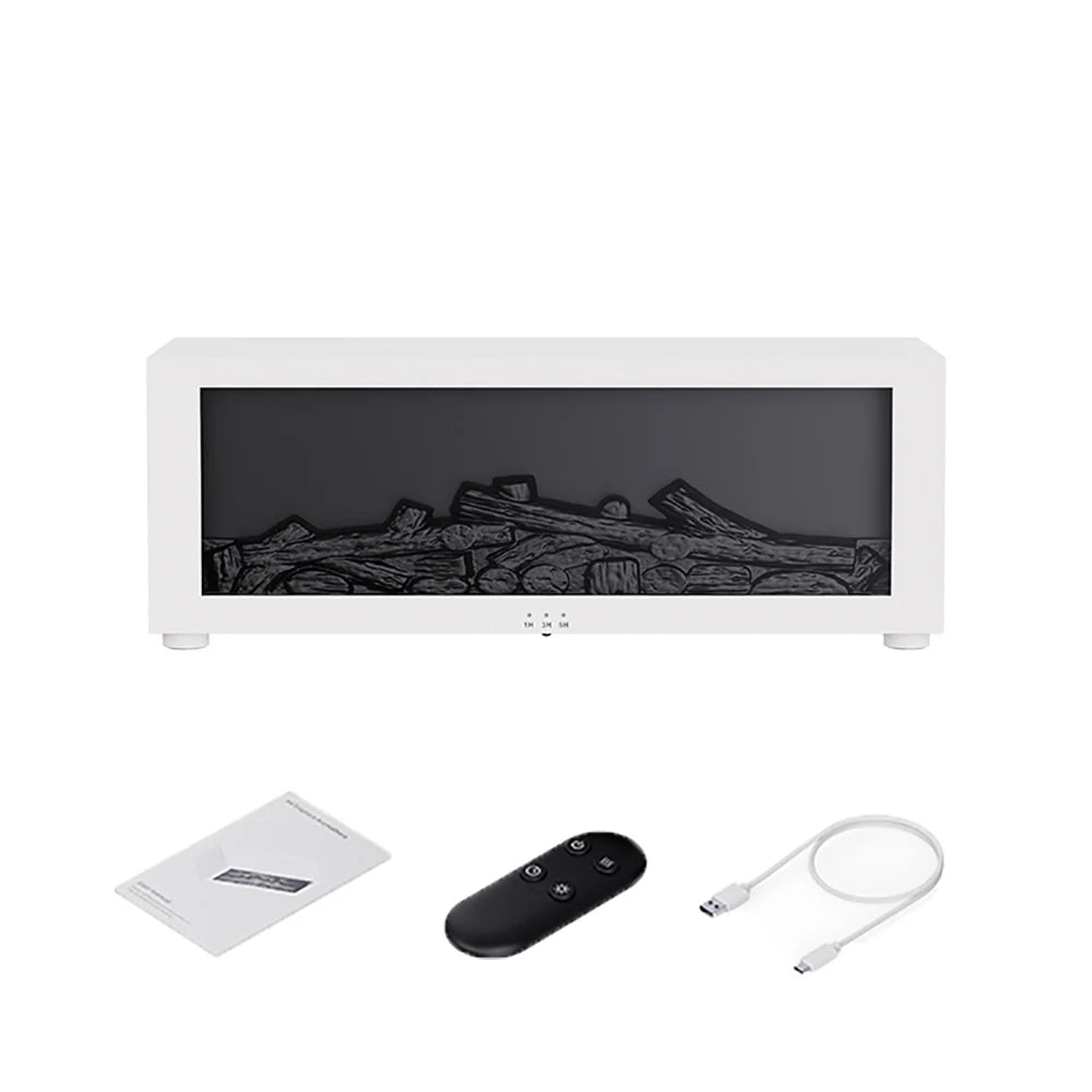 Air Humidifier Essential Oil Diffuser Flame Aroma Humidifier Home Room Fragrance Diffuser with Night Light Aromatherapy Diffuser - delizioso