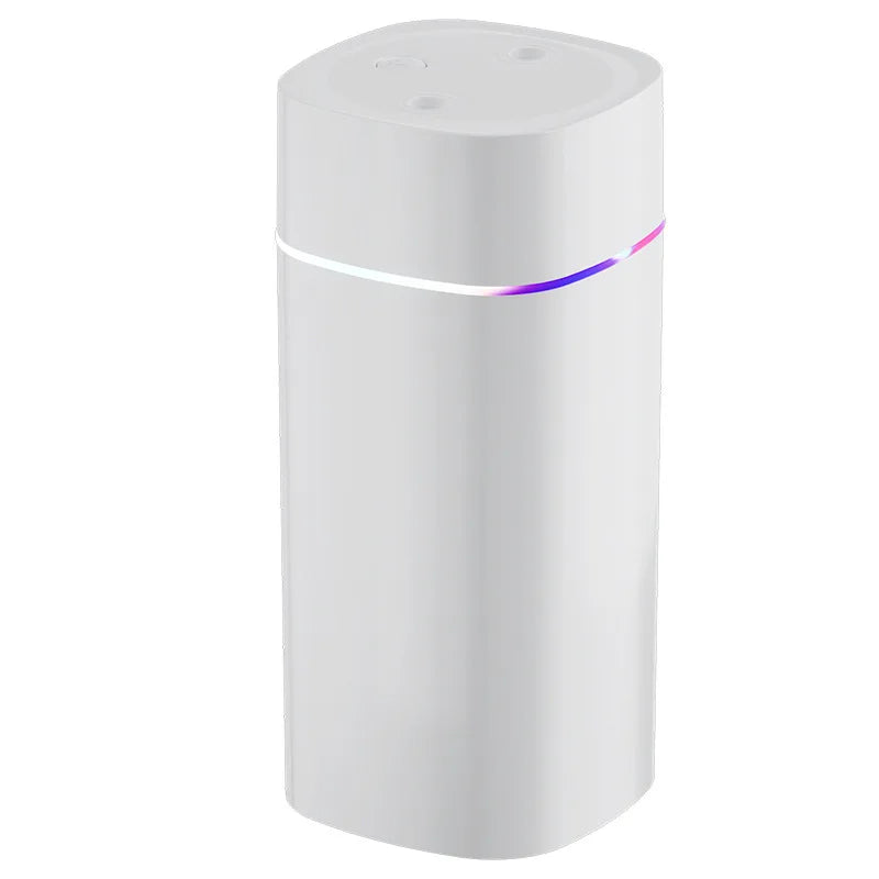 Dual-Nozzle USB Humidifier | 800ml/H Super Mist & Ultra Quiet | Car/Home Moisturizing Device - delizioso