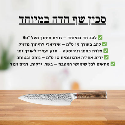 תמונת הסבר- סכין שף חדה במיוחד 